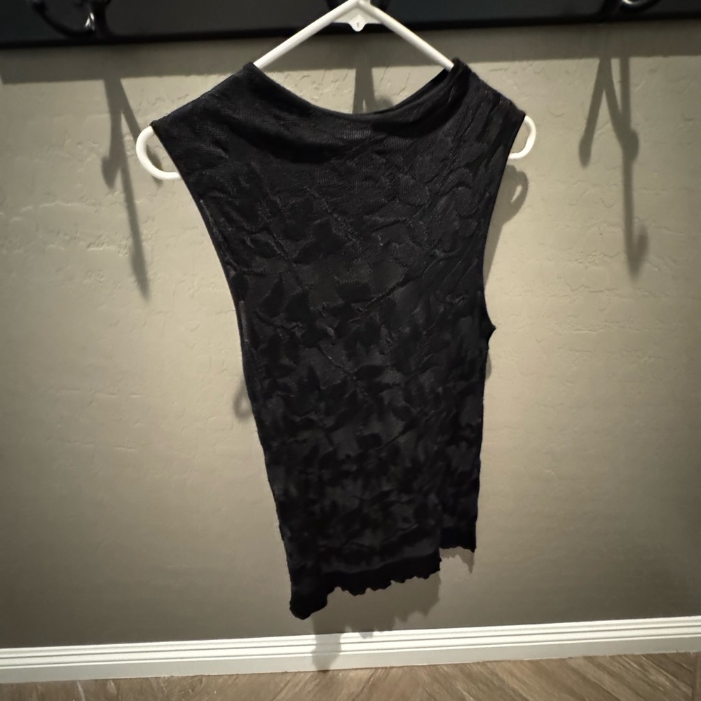 Armani Collezioni Black Lace Top
